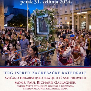 Mons. Paul R. Gallagher predvodi proslavu svetkovine Majke Božje od Kamenitih vrata